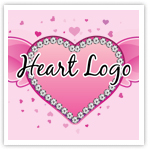 Heart & Wings Premade Logo-