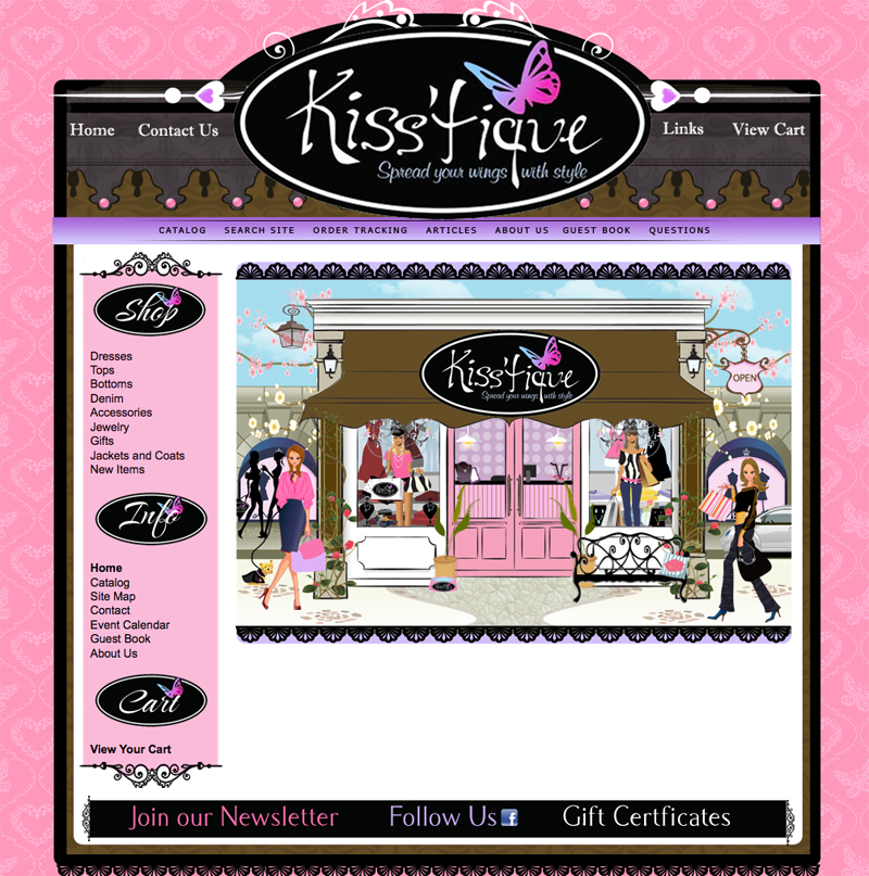 girly web design
