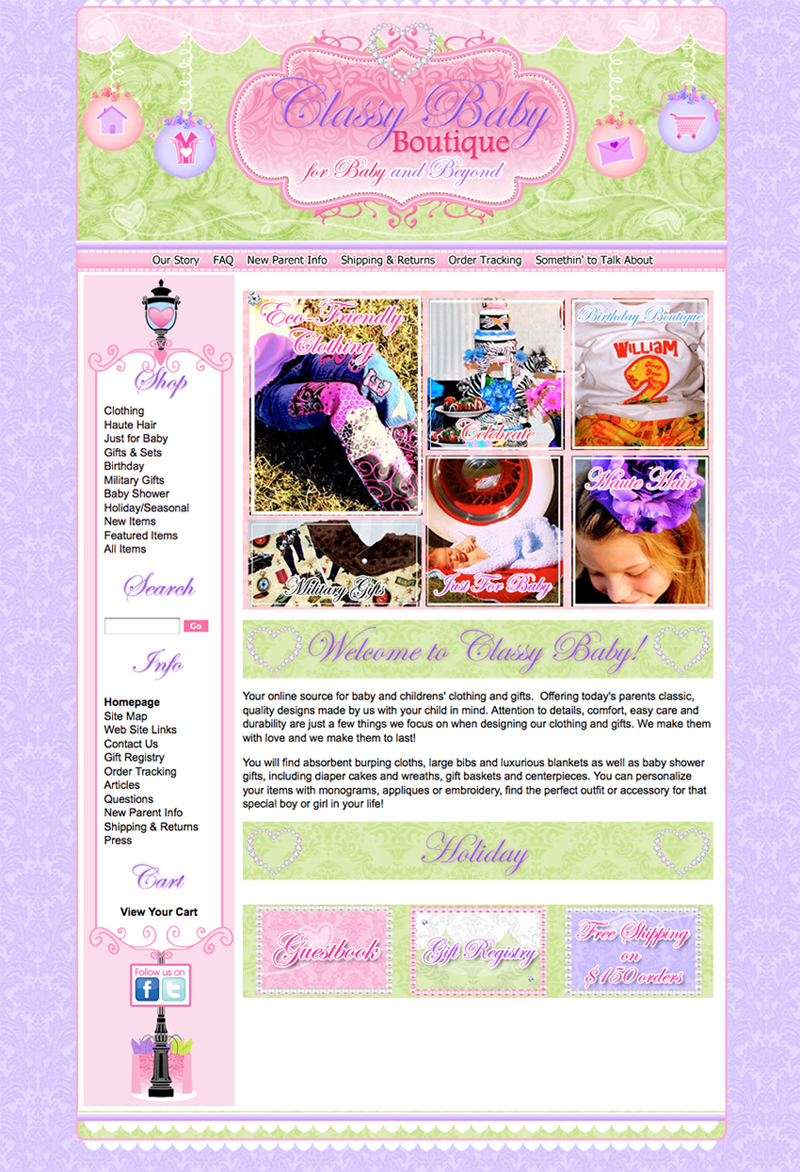 girly web design