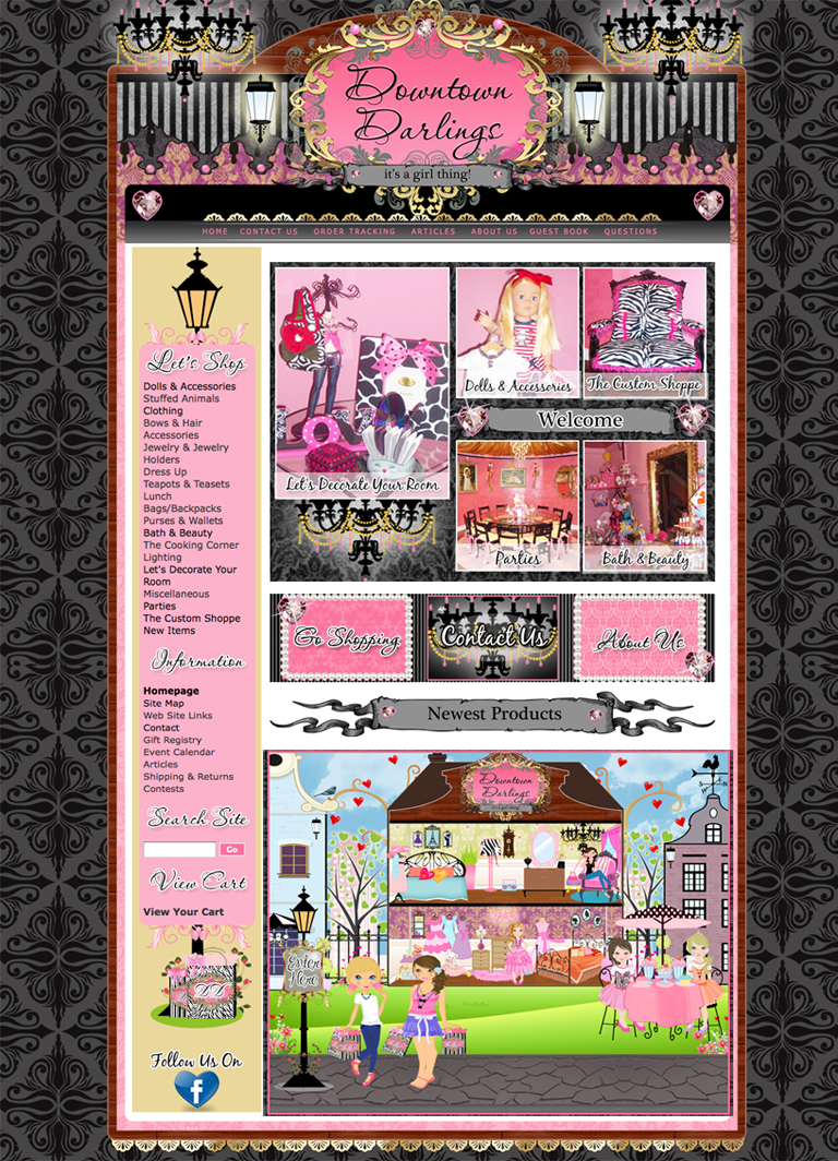 girly web design