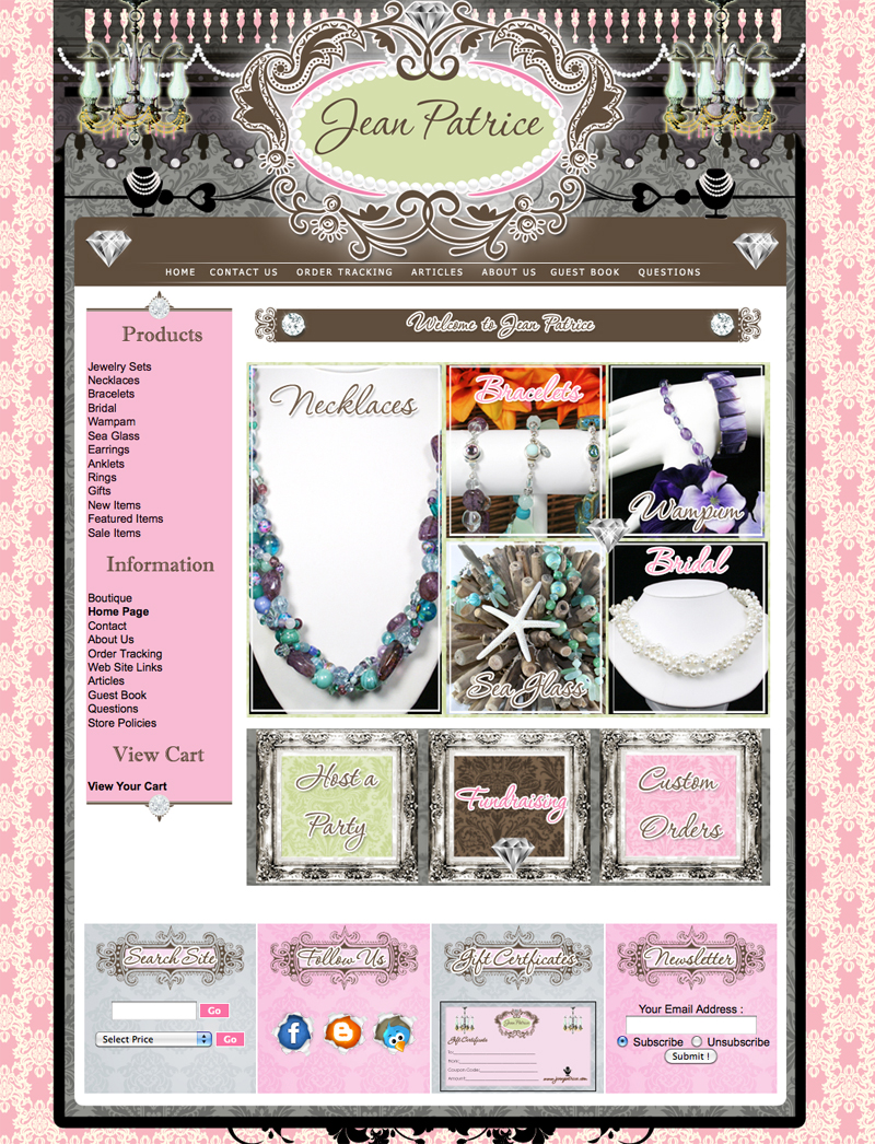 girly web design
