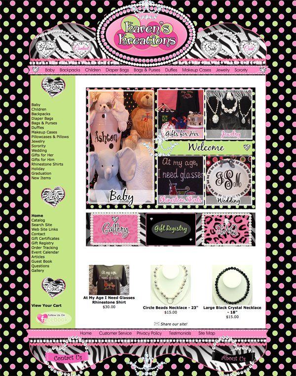girly web design