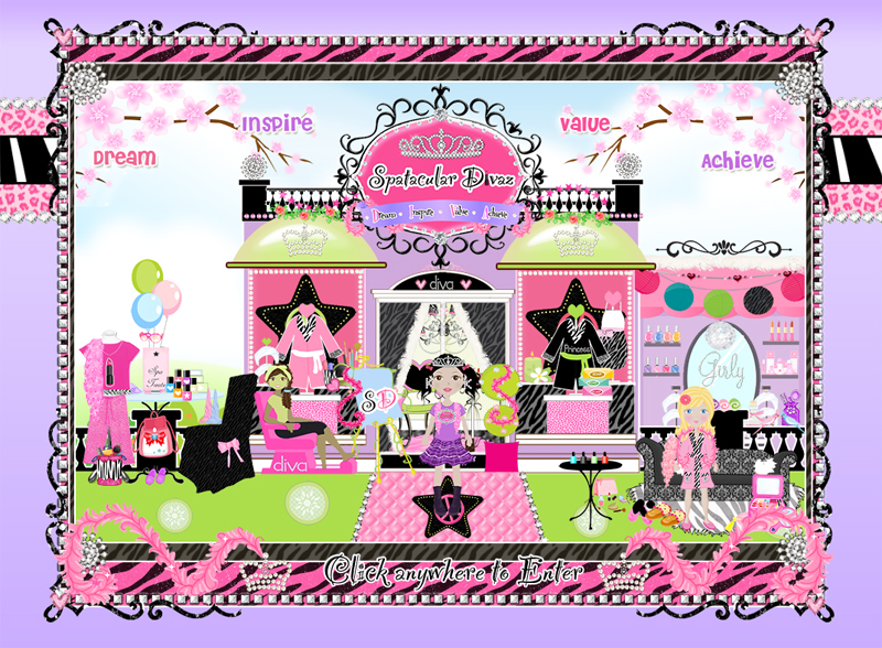 girly web design