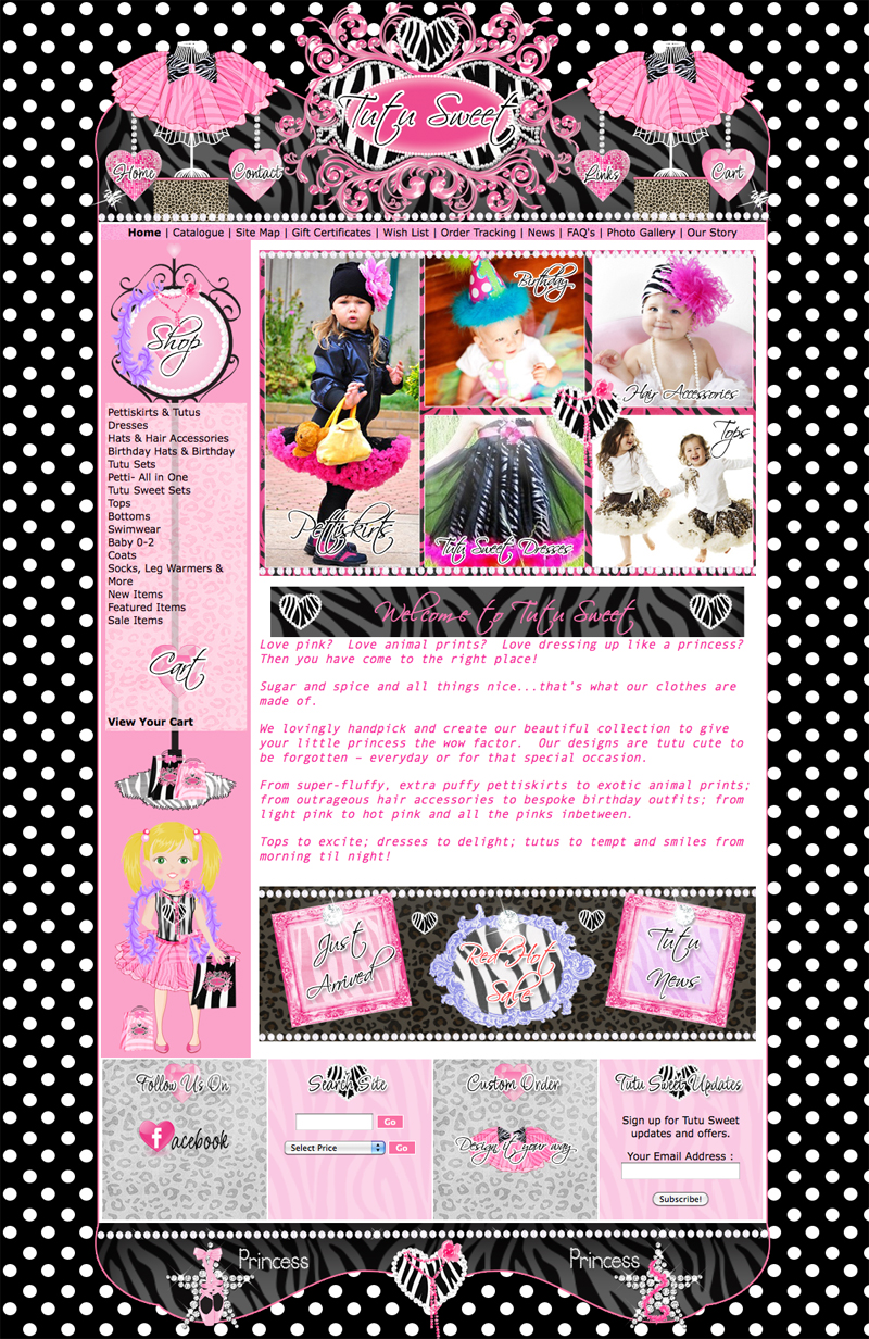 girly web design