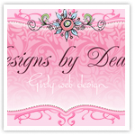 Pink Damask Premade Logo-girly web design, girly logos, posh logos, boutique logos, premade logos, bling logos, glam logos, custom logos, premade cupcake logos