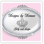 Bling Sliver Premade Logo-girly web design, girly logos, posh logos, boutique logos, premade logos, bling logos, glam logos, custom logos, premade cupcake logos
